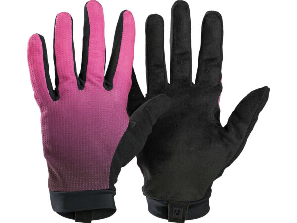 Luva Curta Feminina Bontrager Evoke - Preto/Rosa (PP)
