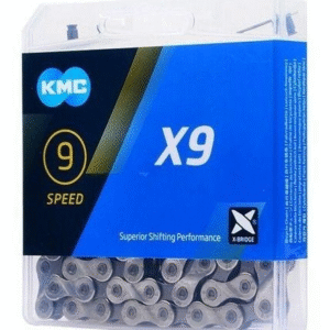 Corrente KMC KMC X9 9v - Prata (116 elos)