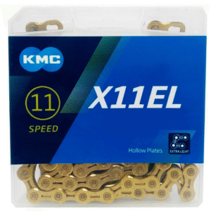 Corrente KMC KMC X11EL 11v - Dourada (116 elos)