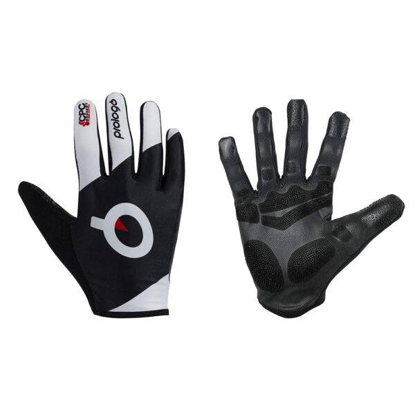 Luva Curta Prologo Fechada Lycra Bca/Preto (M)