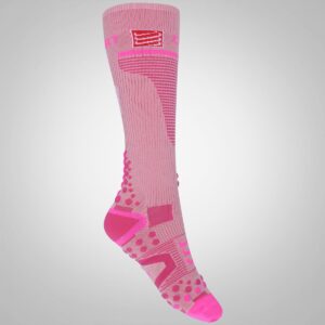 Meia V2 Compressport Rosa