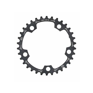 Coroa Ictus Speed BCD Preta 5 furos (110/ 34)